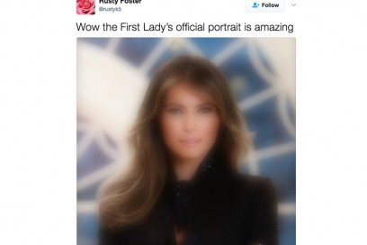 melania trump ritratto ironia 8