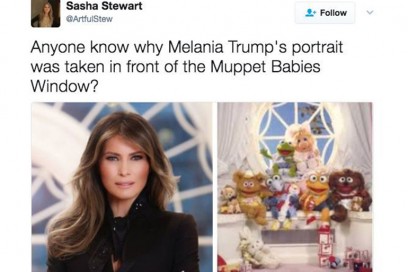 melania trump ritratto ironia 9