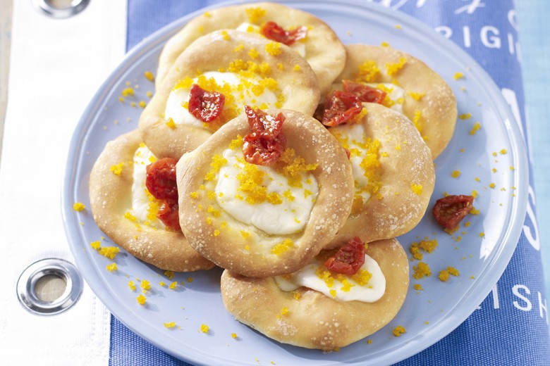 Pizzette bianche per aperitivo