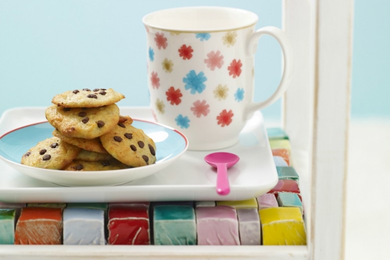 Biscotti integrali con gocce di cioccolato