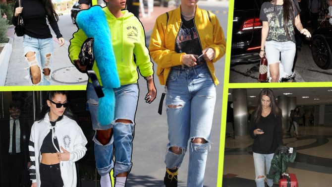 jeans molto strappati