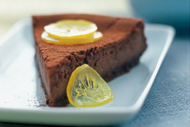 Cheesecake al limone e cioccolato