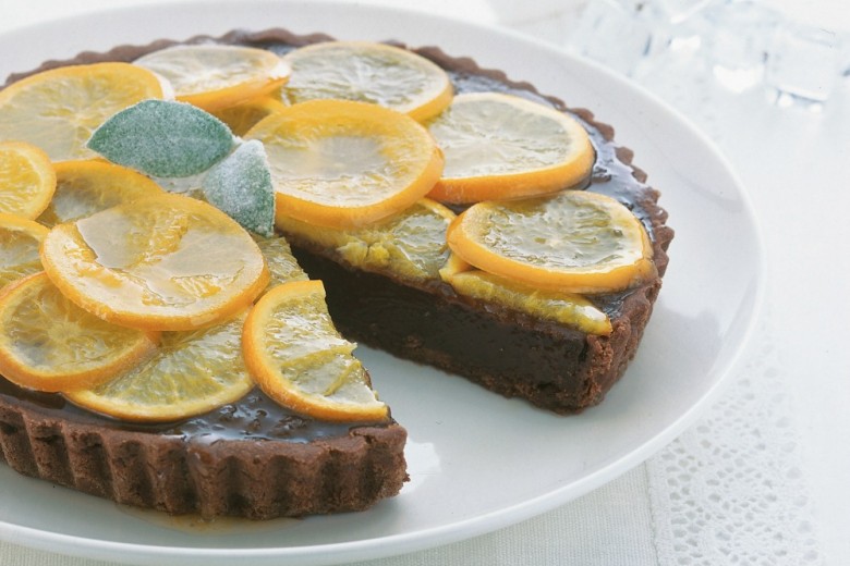 Crostata morbida con cioccolato e marmellata d’arance