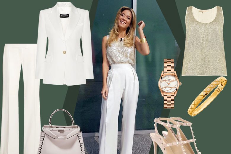Diletta Leotta: il look bianco e oro da copiare!