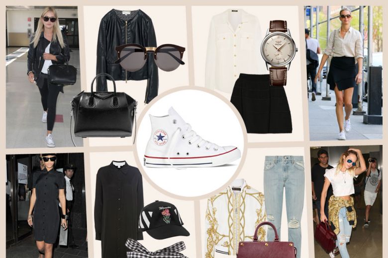 Come abbinare le Converse All Star bianche: 4 idee rubate alle celeb