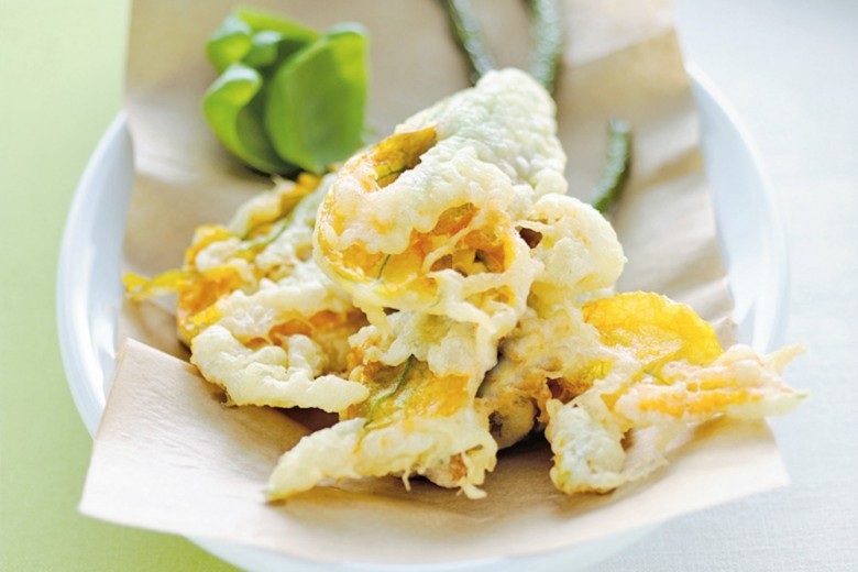 Fiori di zucca in pastella