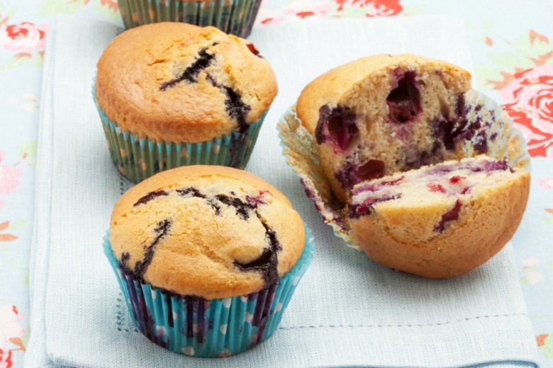 Muffin allo yogurt e mirtilli