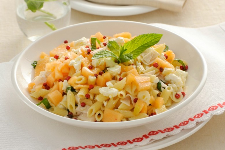 Pasta fredda veloce con melone