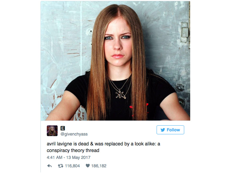 avril lavigne morta