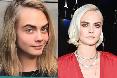 cara delevingne con senza trucco