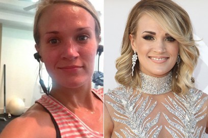 carrie underwood con senza trucco