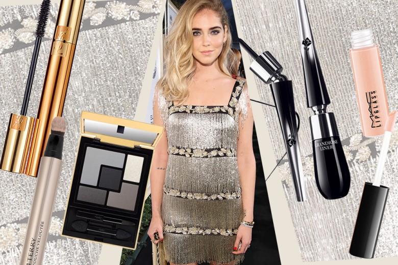 Copia il trucco smokey eyes silver di Chiara Ferragni