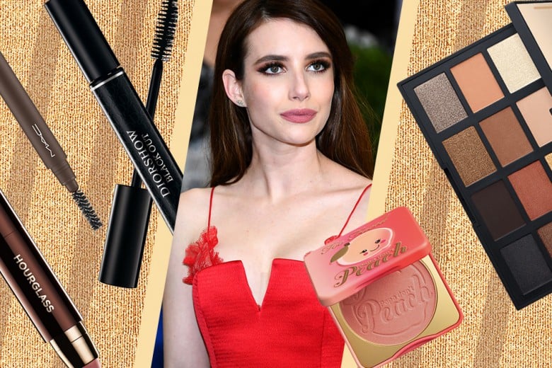 Copia il trucco di Emma Roberts: smokey eyes marrone e oro