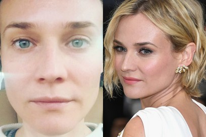 diane kruger con senza trucco