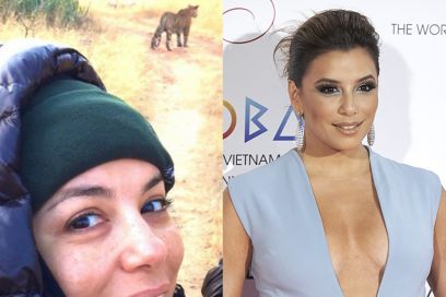 eva longoria con senza trucco
