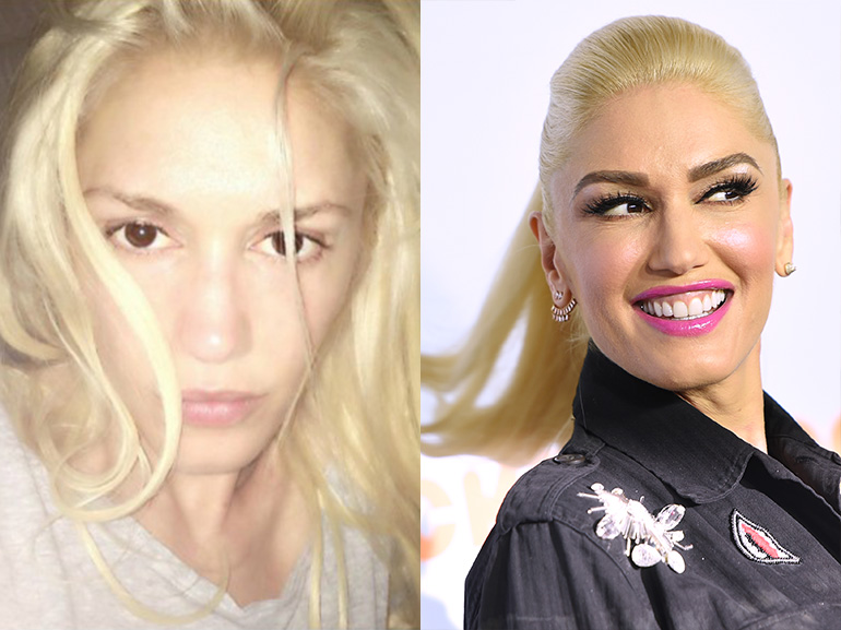 gwen stefani con senza trucco