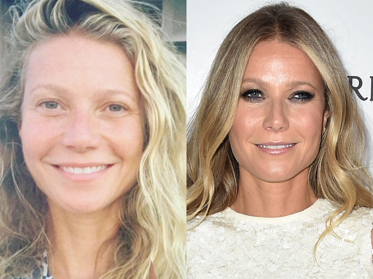 gwyneth paltrow con senza trucco