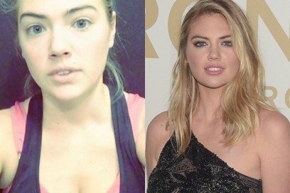kate upton con senza trucco