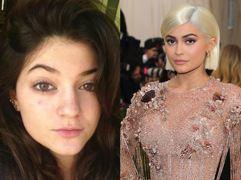 kylie jenner con senza trucco