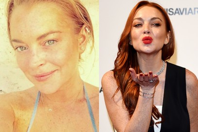 lindsay lohan con senza trucco