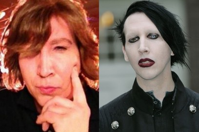 marylin manson con senza trucco