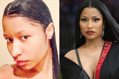 nicki minaj con e senza trucco