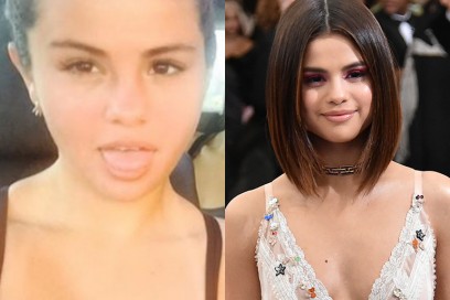 selena gomez con senza trucco