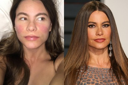 sofia vergara con senza trucco
