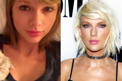 taylor swift con senza trucco