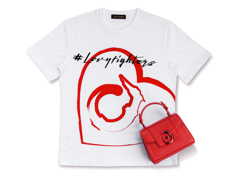 trussardi-#LOVYFIGHTERS-T-Shirt