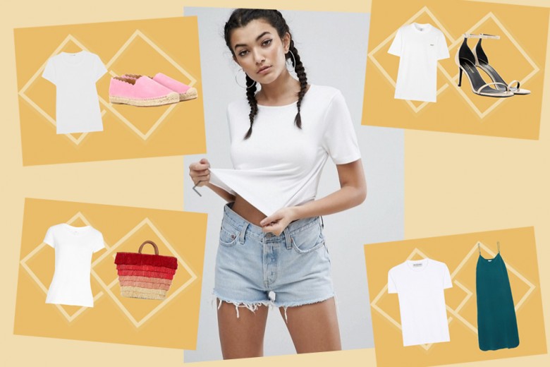 T-shirt bianca: come abbinarla in 8 outfit