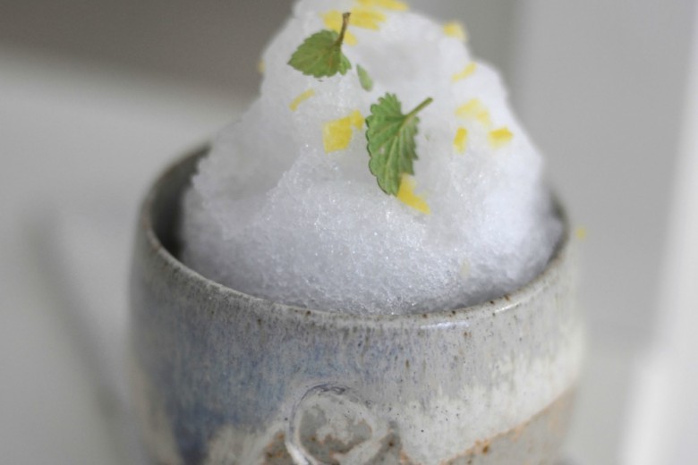 Granita al limone senza gelatiera
