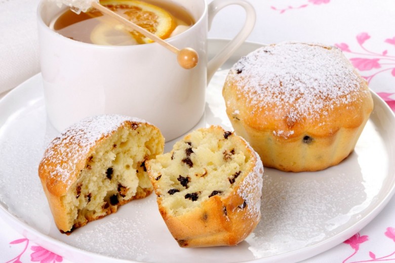 Muffin con gocce di cioccolato