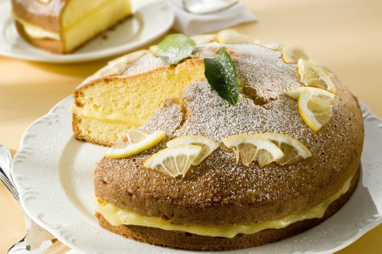 Torta al limone con crema
