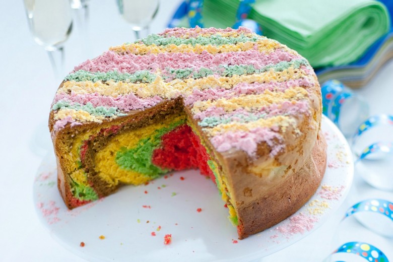 Torta arcobaleno