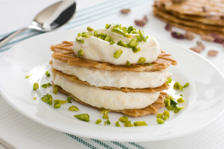 Waffle alla panna
