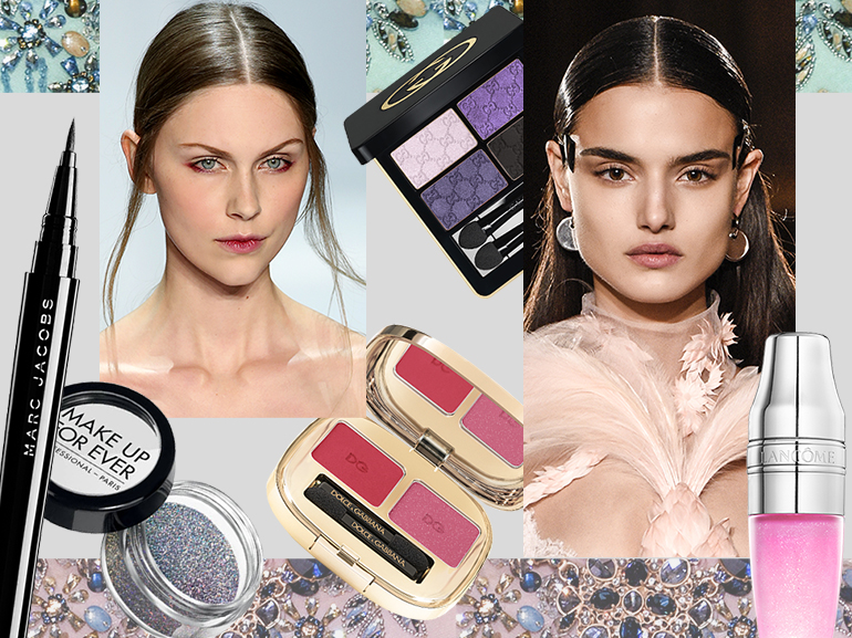 beauty look da sera trucco make up intenso elegante collage_mobile