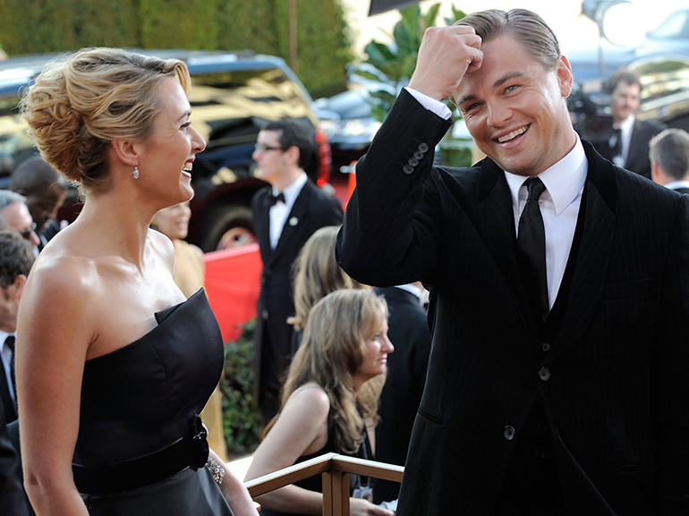 leonardo di caprio kate winslet sorrisi