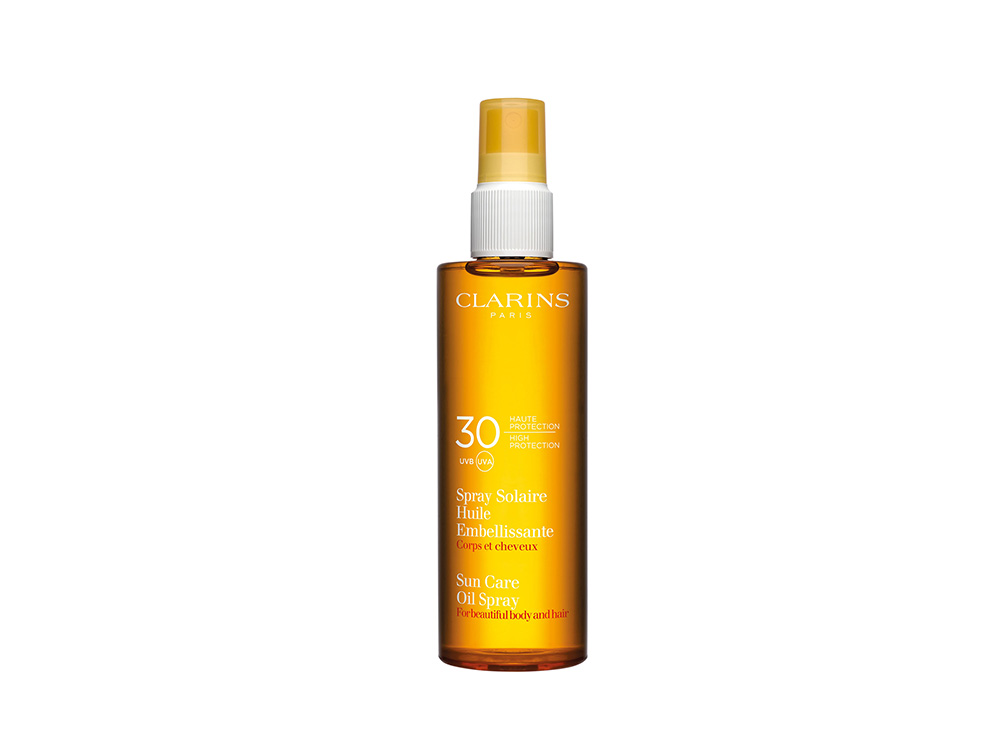 CLARINS_Spray Solaire Huile Embellissante Corps et Cheveux UVB30