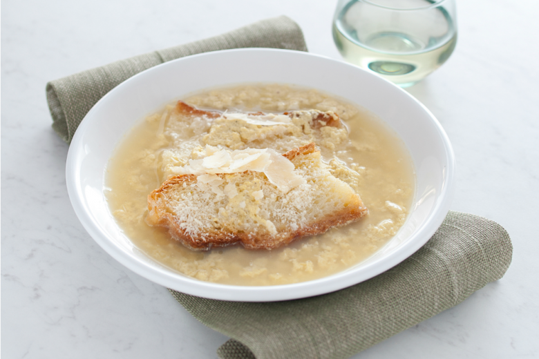 Stracciatella in brodo