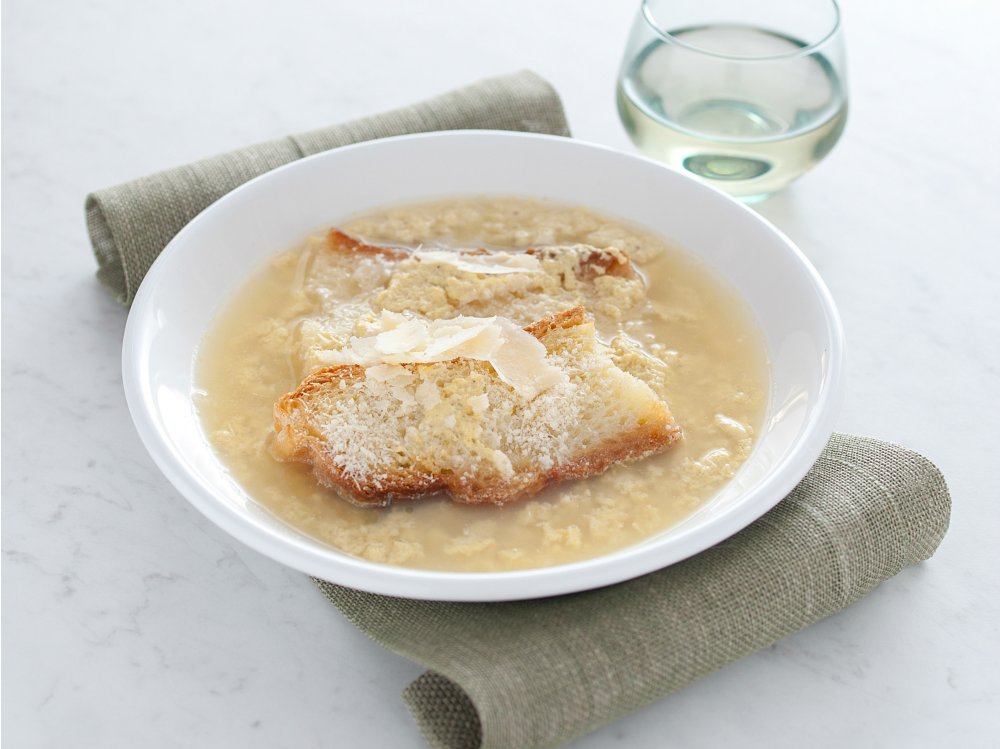 Stracciatella in brodo
