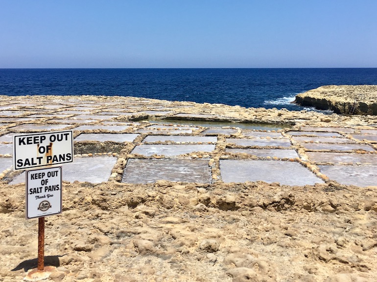 Saline salt pans Gozo