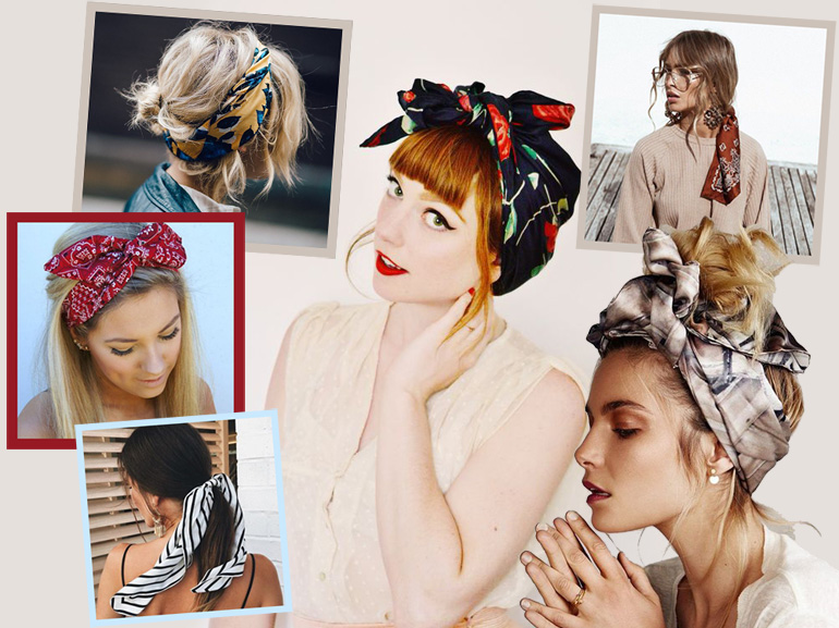 acconciature con foulard cover mobile