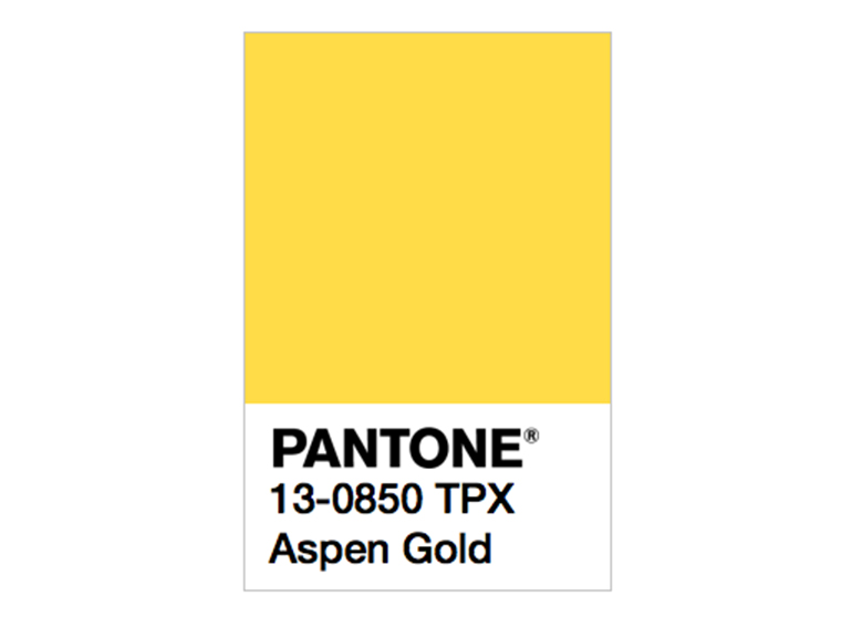 pantone aspen gold