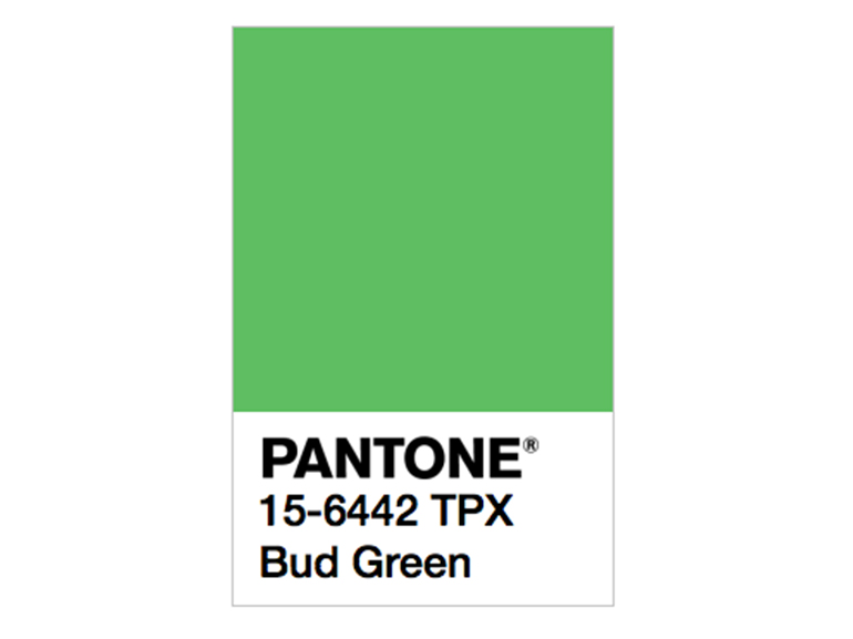 pantone bud green