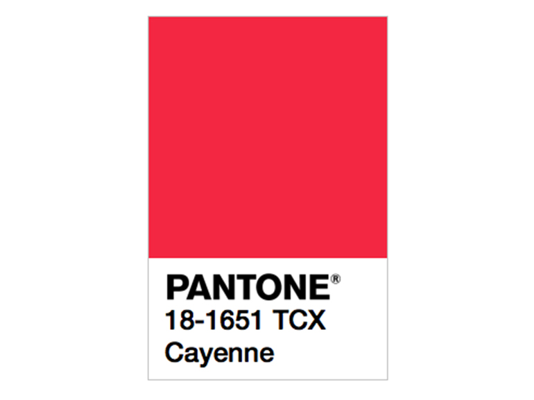 pantone cayenne