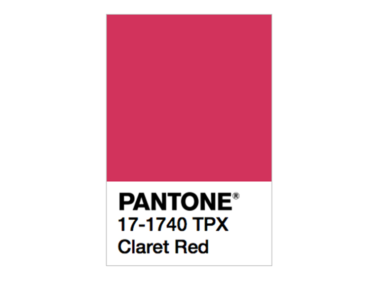 pantone claret red