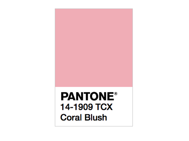 pantone coral blush