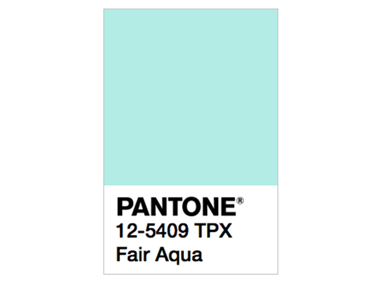 pantone fair aqua