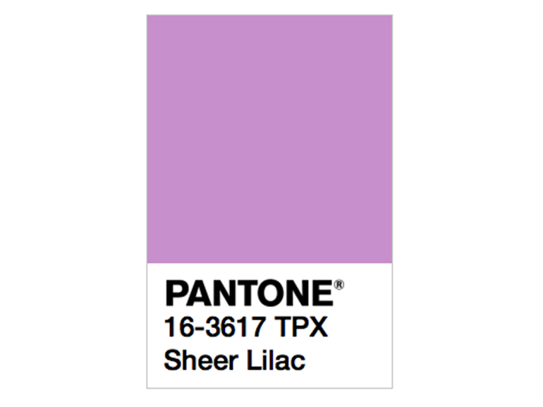 pantone sheer lilac